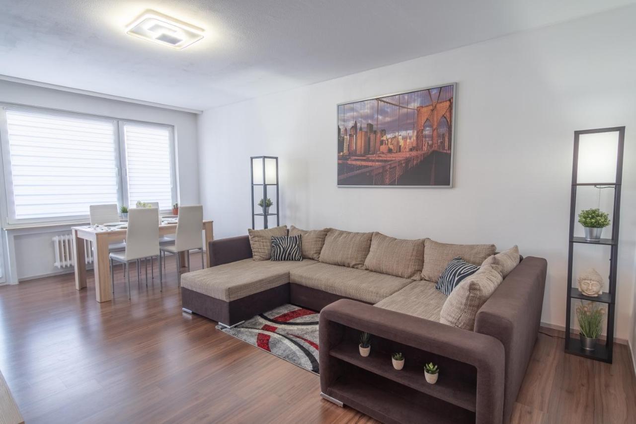 Schoene 2 Zimmerwohnung Mit Uhd-Tv, Grossem Balkon Und Haengematte 람퍼다임 외부 사진